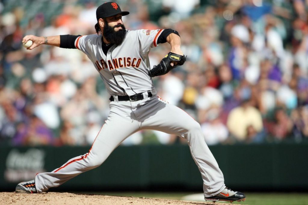 Brian Wilson suffered an injury to his elbow joint.
