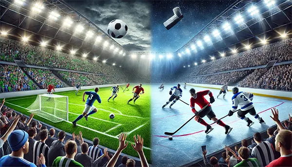 Football vs Ice Hockey