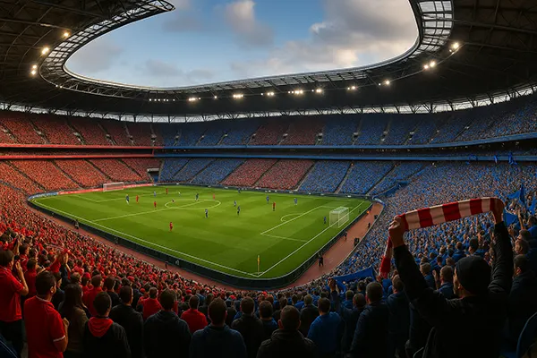 Vue du stade plein