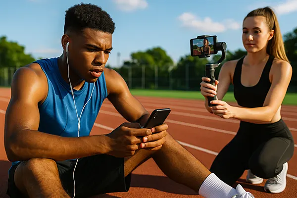 Influenceur sportif numérique